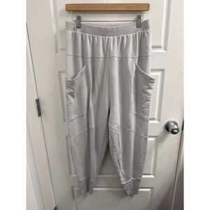 Anthropologie Daily Practice Gray Harem Jogger Pants Dropped Crotch Medium